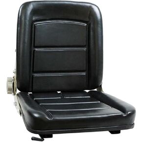 Yakitoko Universal Tractor Seat for Forklift Excavator Skid Loader Backhoe Dozer Telehandler Lawn Mower High Back Seat Black