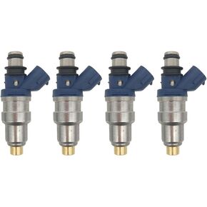 4pcs Fuel injectors Nozzle Compatibile 23250-75040 FJ376 23209-79085 23209-75040 23250-79085 842-12261 800-1380N for Toyota Tacoma 1995-96-97-98-1999 2.4L 2000 Federal Emissions