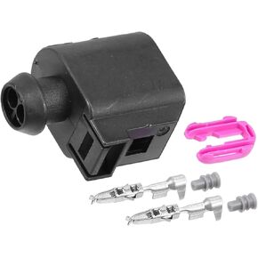 1 Set No.8T0973702/6E0973702 2 Pin ABS Sensor Connector Adapter Plug Clip Kit Replacement for VW for Audi Auto Accessories