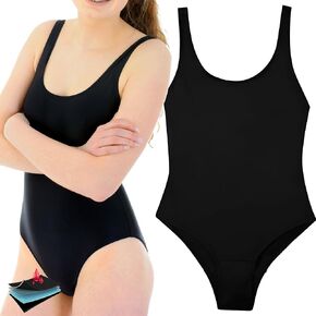Waterproof One Piece Period Swimwear for Teens & Women - Period Bathing Suits for Teen Girls and Women