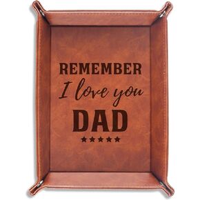INNObeta Dad Birthday Gifts, Daddy Gifts Valet Tray for Father, Gifts for Dad on Father's Day, Christmas, Remember I Love You Dad