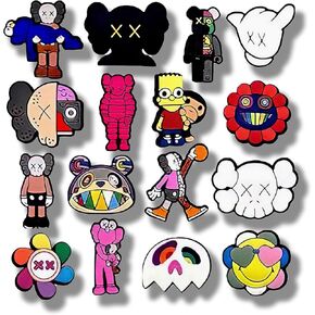 16Pcs Cute Style Shoe Charms, Shoe Decoration Party Gifts For Boys Girls Kids, Women, Men