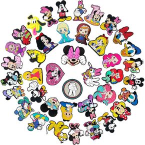 40 Pcs Shoe Charms for Kids Boys Girls，Mouse Shoe Charms Decorations for Sandals Slides,Cartoon Shoes Decoration Clog Accessories Women Men Party Halloween Birthday Gifts
