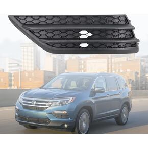 Qagea Fog Light Cover Outer Left Driver LH Side Compatible with 2016-2018 Honda Pilot, Fog Lamp Bezel Grille Replaces HO1038130 71107TG7A00 in Kuwait