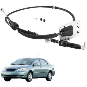 Automatic Transmission Shift Control Cable 33820-02370 33820-01050 Compatible with Toyota Corolla Matrix 1.8L 2004-2008 Auto Trans Shifter Control Lever Cable