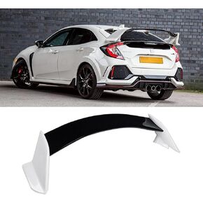 Rear Spoiler Fit for 2016-2021 Honda Civic 10th Generation Hatchback Gloss Black ABS Painted Type R Style Rear Trunk Spoiler Bodykit Rear Wing