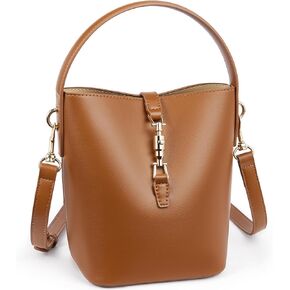 BOSTANTEN Small Bucket Bag for Women Trendy Vegan Leather Crossbody Bags Shoulder Purses Designer Ladies Handbags