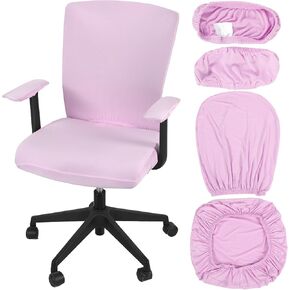 Tallew 4 PCS CARCH CARCH CORVERS COMPUTER Universal Protection Cairs Cairs Cover يغطي مسند الذراعين من وسادات المكتب وسادة المكتب للتناوب (أسود) (أسود)