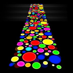 Haull 1 Pcs 118 x 39 Inches Neon Light up Dance Floor Glow in The Dark Runner Rugs UV Reactive Blacklight Rug Fluorescent Floor Runner for 80s 90s Glow Party Favors
