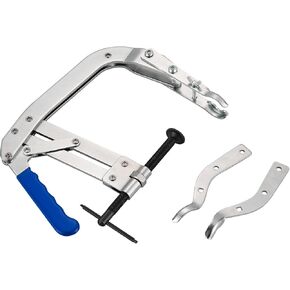 Universal 8-inch Valve Spring Compressor Tool | Automotive Engine Valve Spring Removal Tool Compatible with Small and Medium OHV Engines, Includes Replaceable Clamps