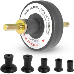 مجموعة أدوات Lapping Lapping ، أداة Lapping Tool و Compound مع 5 لوحات شفط ، 1000 دورة في الدقيقة إلى 1250 دورة في الدقيقة ، مركب طحن سرعة العمل ، مجموعة مرفقات أداة لفة الصمام للمركبة ، الرمادي ، الرمادي