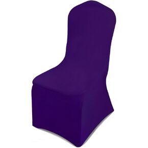 LEBENGURU Premium Spandex Chair Cover, Upgraded 30 PCS Black Super Stretch Chair Slipcover Protector with Elastic Leg Pocket for Party, Wedding, Event, Banquet Decoration