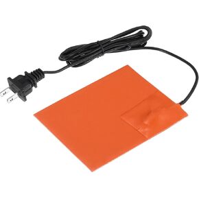 MECCANIXITY 2Pcs Silicone Heating Pad, 120V 150W Car Engine Block Oil Pan Heater Heater Strip for Constant Temperature 127mm x 102mm