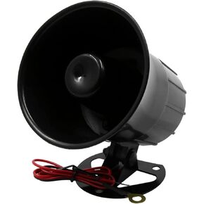 uxcell DV12V 15W 105dB صفري الإنذار القرن 1 لهجة الصوت سيارة صفارات الإنذار مكبر صوت تلقائي ماء القرن قرن القرن