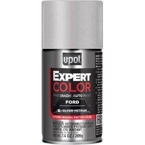 U-POL Expert Color, For Ford 1E, Automotive Spray Paint, Professional Grade, Long-Lasting, Easy-To-Use, Silver Metallic