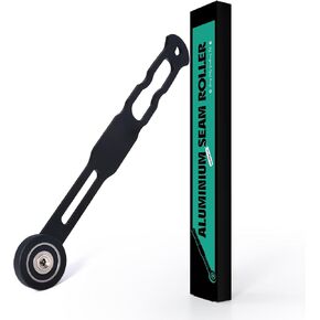 Foshio Aluminium Long Handle Handle Seam Doller Tool ، أداة تجانس شديدة التحمل مطاطية قرش لقطات التسقيف ، غلاف الفينيل ، فيلم نافذة ، وتركيب خلفية