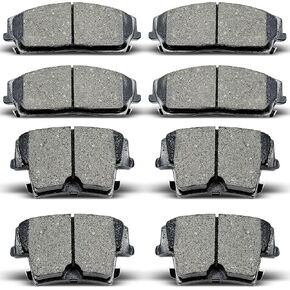 Front & Rear Ceramic Brake Pads - Compatible with Chrysler 300 (2005-2020), Dodge Challenger (2009-2018), Dodge Charger (2006-2017), Magnum (2005-2008)
