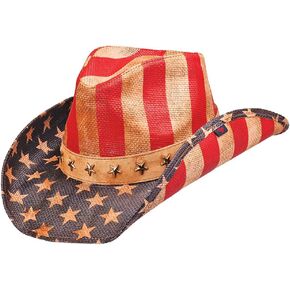 Peter Grimm Justice Drifter Hat - Antiqued American Flag
