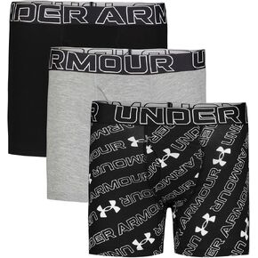 مجموعة ملابس داخلية بوكسر للأولاد من Under Armour Ua مكونة من قطعتين، طباعة رجل ثلج، X-Large US in Saudi Arabia
