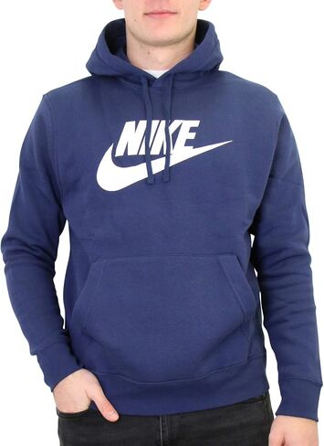 Nike GX NSW Mens Club Pullover Hoodie BV2973-410 Size S Midnight Navy/White in Saudi Arabia