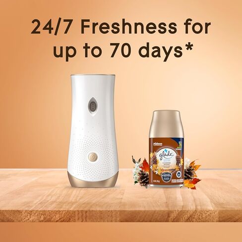 Glade Automatic Spray Refill and Holder Kit, Air Freshener for Home and Bathroom, Cashmere Woods, 6.2 Oz, 2 Count in Saudi Arabia