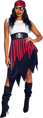 Morph Adult Pirate Costume Women Halloween Lady Pirate Outfit in Saudi Arabia