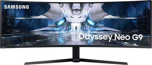 شاشة ألعاب سامسونج 49 بوصة، شاشة منحنية فائقة الاتساع، 240 هرتز 1 مللي ثانية، Quantum Mini LED، G-Sync، ارتفاع الشاشة القابل للتعديل، HDR 2000، Odyssey Neo G9، G95NA (LS49AG952NNXZA) (متجدد) in Saudi Arabia