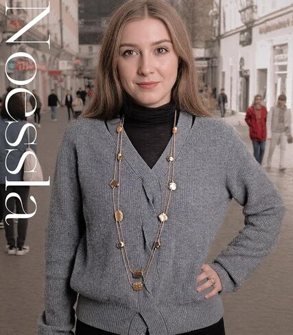 Noessla Long Gold Necklace for Women Long Beaded Chain Necklace Costume Jewelry Gifts for Women Trendy in Saudi Arabia