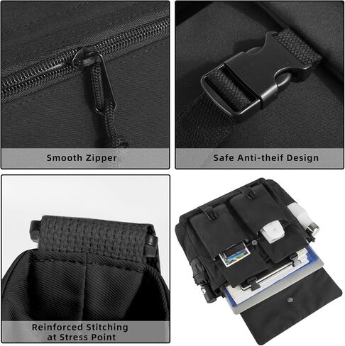 Travel Messenger Bag for Women Men: Durable Canvas Crossbody Handbag with Adjustable Strap Lightweight Laptop Purse in Saudi Arabia
