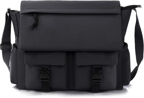 Travel Messenger Bag for Women Men: Durable Canvas Crossbody Handbag with Adjustable Strap Lightweight Laptop Purse in Saudi Arabia