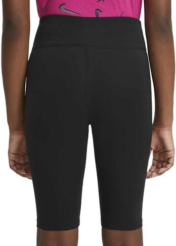 Nike Sportswear Big Kids' (Girls') High-Rise 9" Bike Shorts (Black), X-Large in Saudi Arabia