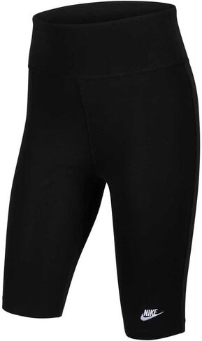 Nike Sportswear Big Kids' (Girls') High-Rise 9" Bike Shorts (Black), X-Large in Saudi Arabia