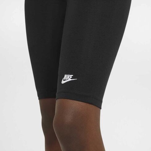 Nike Sportswear Big Kids' (Girls') High-Rise 9" Bike Shorts (Black), X-Large in Saudi Arabia