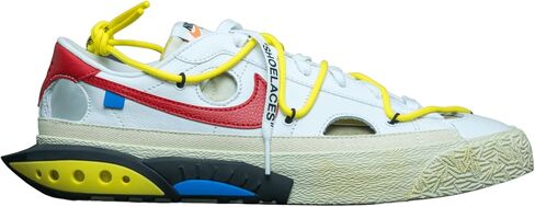 Nike Mens Blazer Low DH7863 001 Off-White - Black/Electro Green - Size in Saudi Arabia