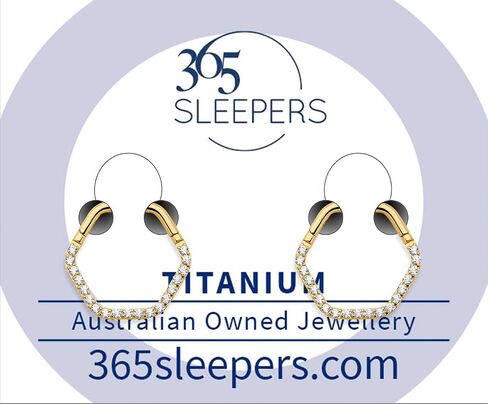 365 Sleepers Titanium Implant Grade 16G Gem Hexagonal Septum Jewelry Hinged Segment Ring Body Piercing Hoop Lip Rings Helix Cartilage Rook Sleeper Earrings 8mm – 10mm in Saudi Arabia