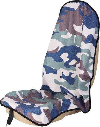 Sweat Towel Car Seat Cover Protector Front Seats for Gym Workout, Running, Swimming, Beach and Hiking, Waterproof Universal Seat Cover for Car, Truck, Van & SUV (Camouflage, 1pcs Front Seat) in Saudi Arabia