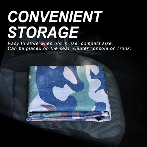 Sweat Towel Car Seat Cover Protector Front Seats for Gym Workout, Running, Swimming, Beach and Hiking, Waterproof Universal Seat Cover for Car, Truck, Van & SUV (Camouflage, 1pcs Front Seat) in Saudi Arabia