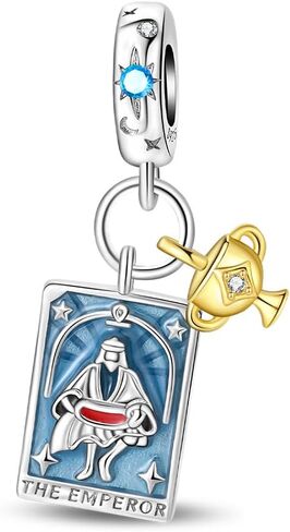 سحر بطاقة التارو 925 سحر الفضة الاسترليني لأوروبا وأمريكا الأساور والقلائد عيد ميلاد العودة إلى هدايا هدايا المرأة in Kuwait