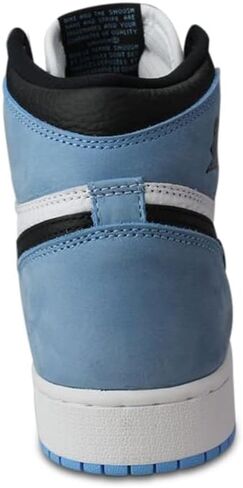 Nike Unisex Air Jordan 1 Retro HI OG (GS) Sneakers, Kids, White/Black-University Blue, 5.5Y M US in Saudi Arabia