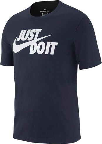 Nike Men's Sportswear Just Do It. T-Shirt, Shirts for Men with Classic Fit, Obsidian/White, 2XL in Saudi Arabia