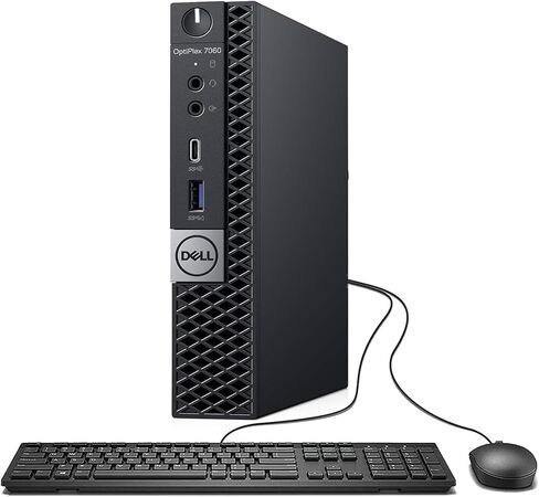 Dell OptiPlex 7060 Micro Desktop Business PC, Intel Core i5-8500T 2.1GHz, 16GB, 256GB SSD, USB Type-C, Win10Pro (Renewed) in Saudi Arabia
