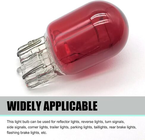 5 PCS 7443 Light Bulbs, T20 Dual Wire Plug and Play 7443 Brake Light Bulb, 7443 Miniature Bulb Tail Light Bulb, 12V 21/5W Reverse Light Bulb, Lighting Replace for Cars, Trucks, SUVs (Red) in Saudi Arabia