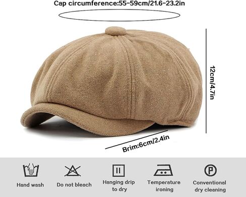 رجال 8 لوحة Newsboy Cap Vintage Tweed Cap Capbie Cabbie Flat in Kuwait