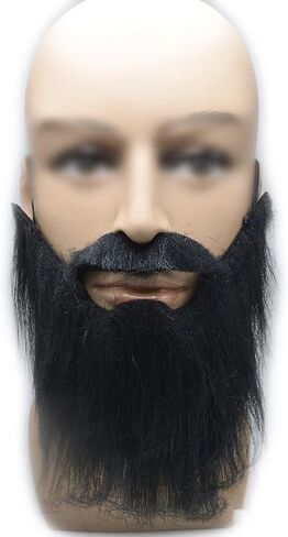 GSHLLO 4 PCS لحى أزياء واقعية زي مضحك اللحية Cosplay Men Men Facial Hair Mens Mens Mens Fapp in Saudi Arabia