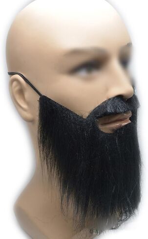 GSHLLO 4 PCS لحى أزياء واقعية زي مضحك اللحية Cosplay Men Men Facial Hair Mens Mens Mens Fapp in Saudi Arabia