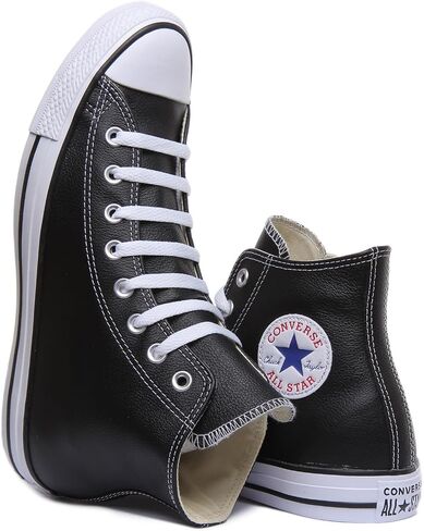 Chuck Taylor All Star Canvas High Top, Black/White, 13.5 Women/11.5 Men in Saudi Arabia