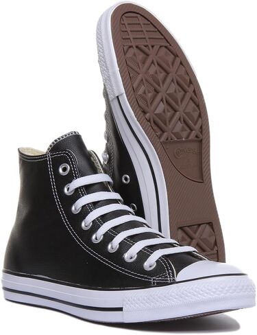 Chuck Taylor All Star Canvas High Top, Black/White, 13.5 Women/11.5 Men in Saudi Arabia