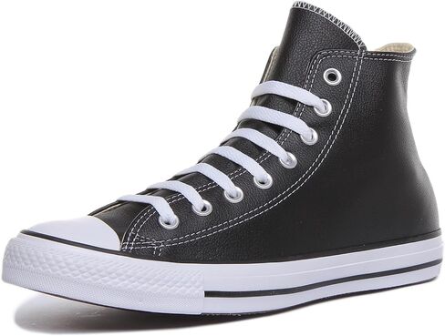 Chuck Taylor All Star Canvas High Top, Black/White, 13.5 Women/11.5 Men in Saudi Arabia