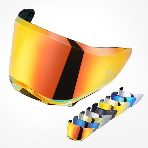 VCOROS Helmet Face Shield for Sedici Duale Mips Helmet Visor Mips Parlare For SEDICI Duale Forged Carbon Helmets Replacement (Chrome Red) in Saudi Arabia