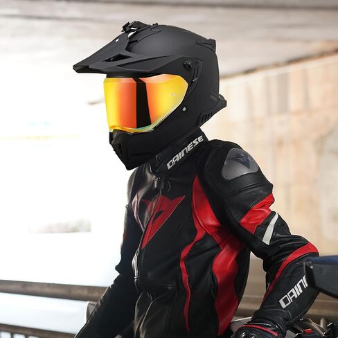 VCOROS Helmet Face Shield for Sedici Duale Mips Helmet Visor Mips Parlare For SEDICI Duale Forged Carbon Helmets Replacement (Chrome Red) in Saudi Arabia
